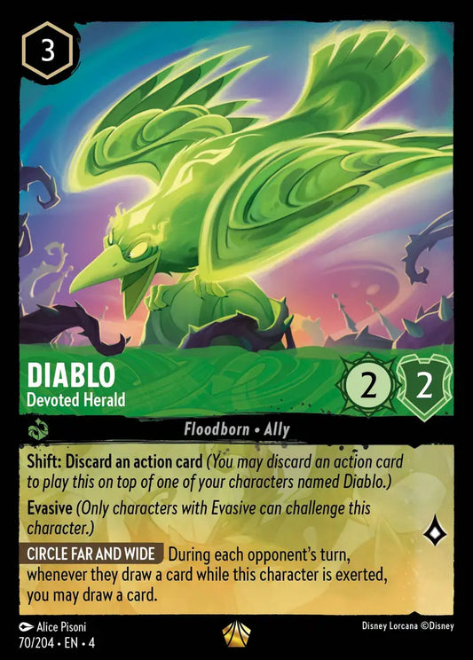 Diablo - Devoted Herald - 70/204 - Legendary - Ursula’s Return - Disney Lorcana