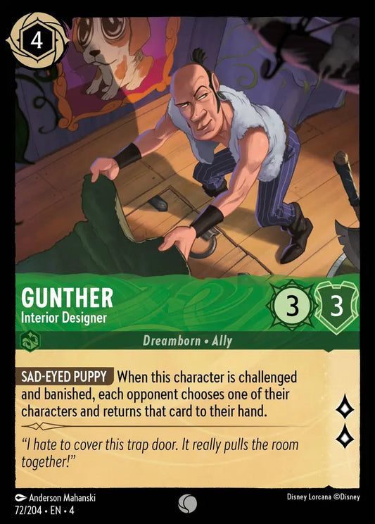 Gunther - Interior Designer - 72/204 - Common - Ursula’s Return - Disney Lorcana