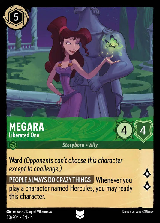 Megara - Liberated One - 80/204 - Uncommon - Ursula’s Return - Disney Lorcana
