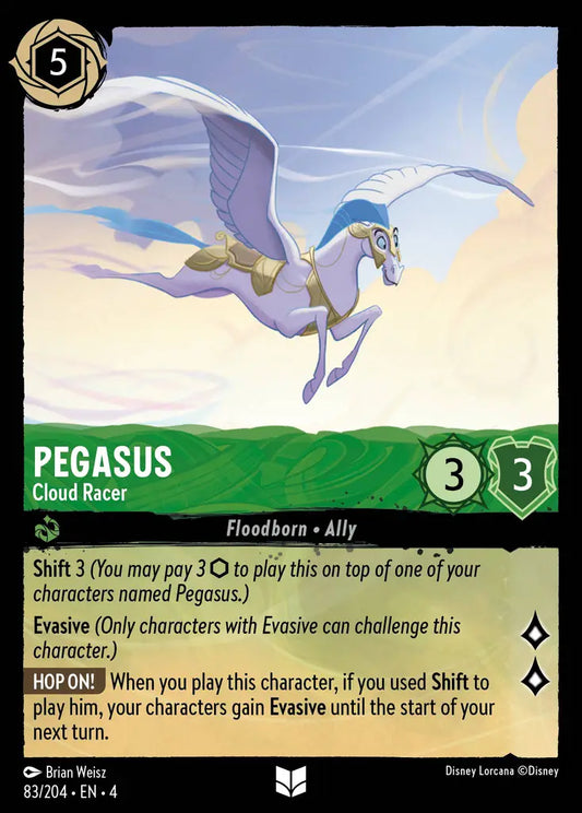 Pegasus - Cloud Racer - 83/204 - Uncommon - Ursula’s Return - Disney Lorcana