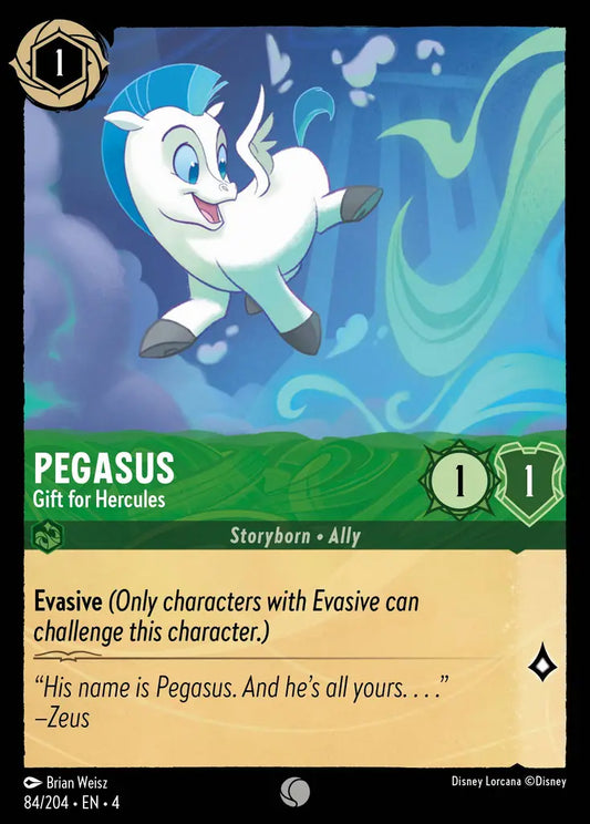 Pegasus - Gift For Hercules - 84/204 - Common - Ursula’s Return - Disney Lorcana