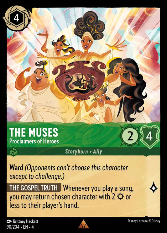 The Muses - Proclaimers of Heroes - 90/204 - Rare - Ursula’s Return - Disney Lorcana