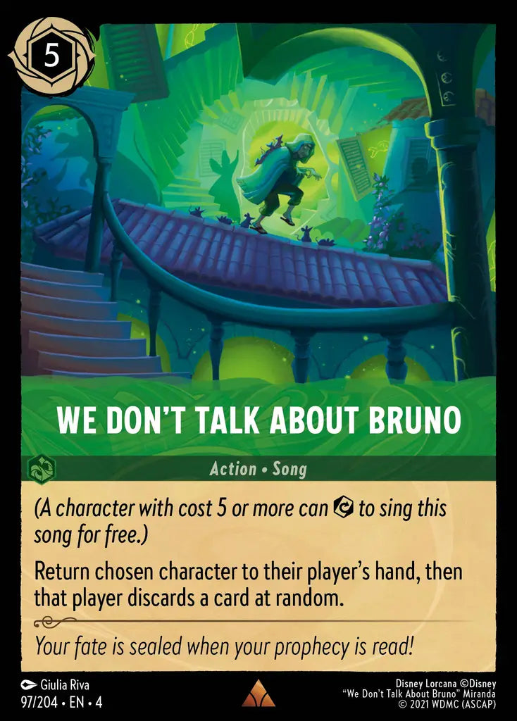 We Don't Talk About Bruno - 97/204 - Rare - Ursula’s Return - Disney Lorcana
