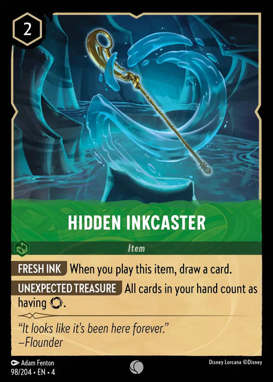Hidden Inkcaster - 98/204 - Common - Ursula’s Return - Disney Lorcana