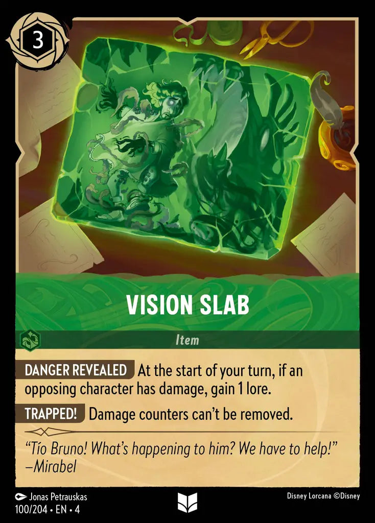 Vision Slab - 100/204 - Uncommon - Ursula’s Return - Disney Lorcana