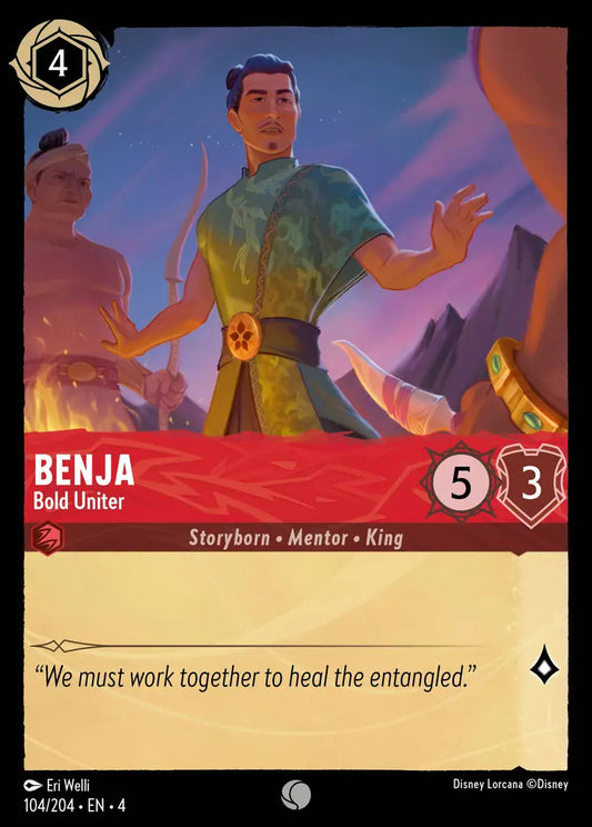 Benja - Bold Uniter - 104/204 - Common - Ursula’s Return - Disney Lorcana