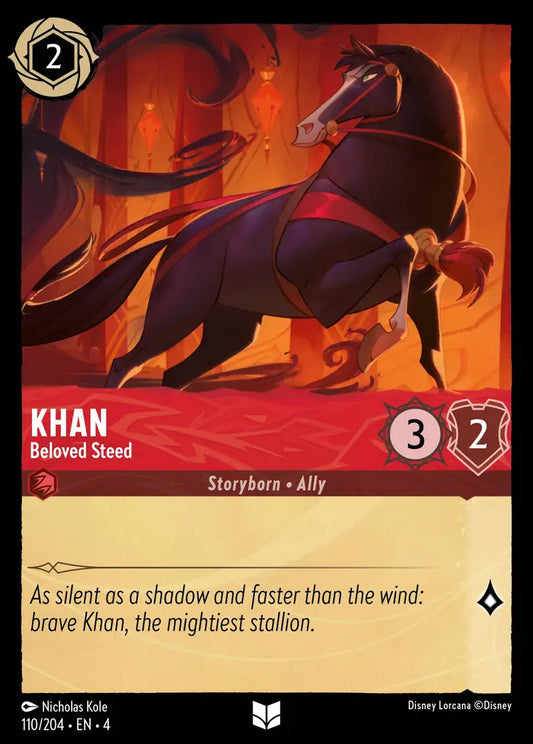 Khan - Beloved Steed - 110/204 - Uncommon - Ursula’s Return - Disney Lorcana