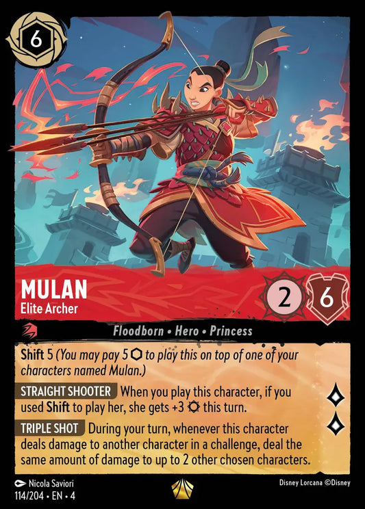 Mulan - Elite Archer - 114/204 - Legendary - Ursula’s Return - Disney Lorcana
