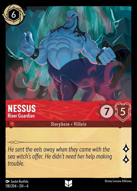 Nessus - River Guardian - 118/204 - Uncommon - Ursula’s Return - Disney Lorcana