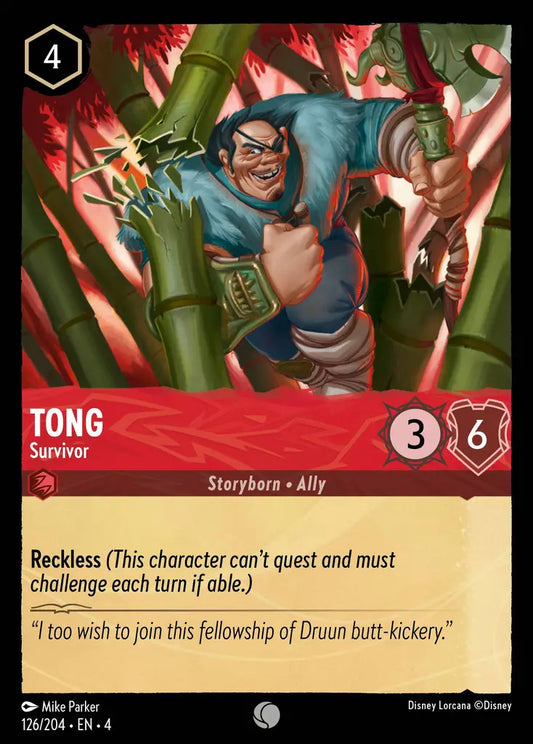 Tong - Survivor - 126/204 - Common - Ursula’s Return - Disney Lorcana