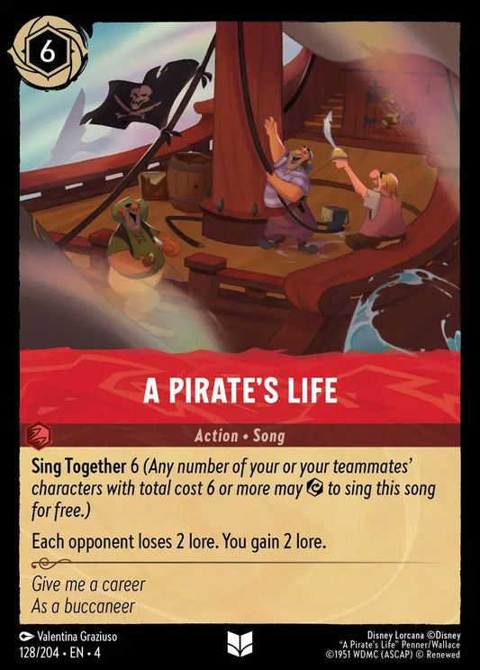 A Pirate's Life - 128/204 - Uncommon - Ursula’s Return - Disney Lorcana