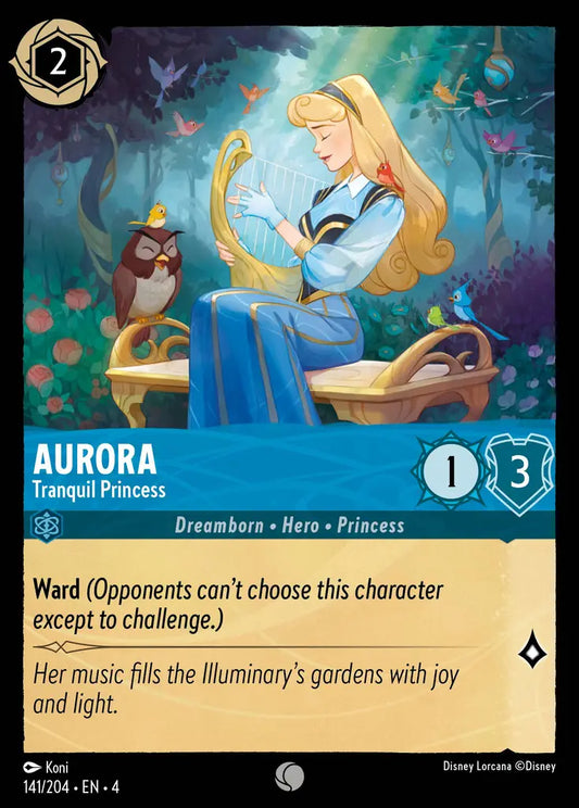 Aurora - Tranquil Princess - 141/204 - Common - Ursula’s Return - Disney Lorcana