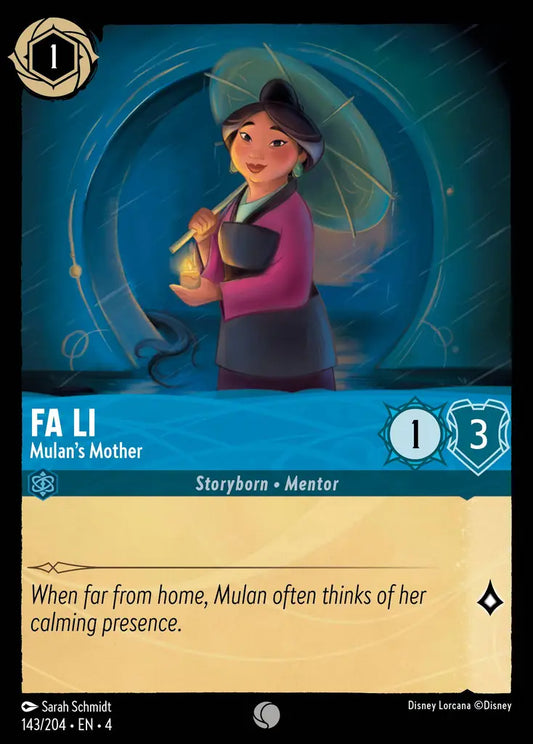 Fa Li - Mulan's Mother - 143/204 - Common - Ursula’s Return - Disney Lorcana