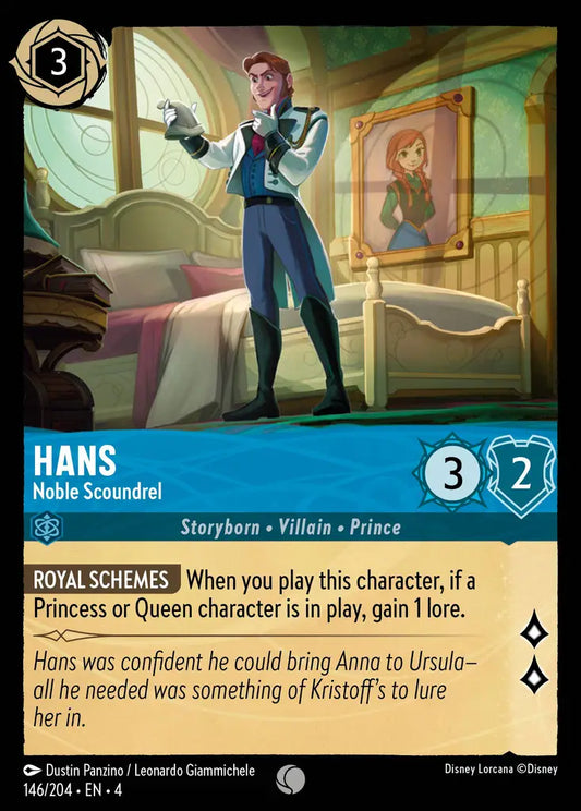 Hans - Noble Scoundrel - 146/204 - Common - Ursula’s Return - Disney Lorcana