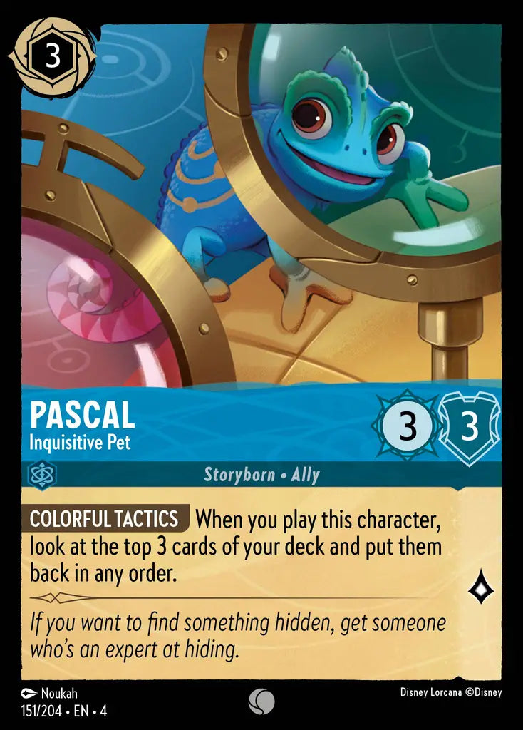 Pascal - Inquisitive Pet - 151/204 - Common - Ursula’s Return - Disney Lorcana
