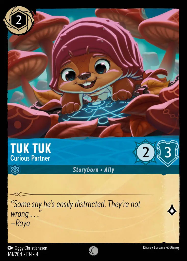Tuk Tuk - Curious Partner - 161/204 - Common - Ursula’s Return - Disney Lorcana