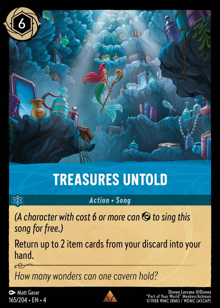 Treasures Untold - 165/204 - Rare - Ursula’s Return - Disney Lorcana