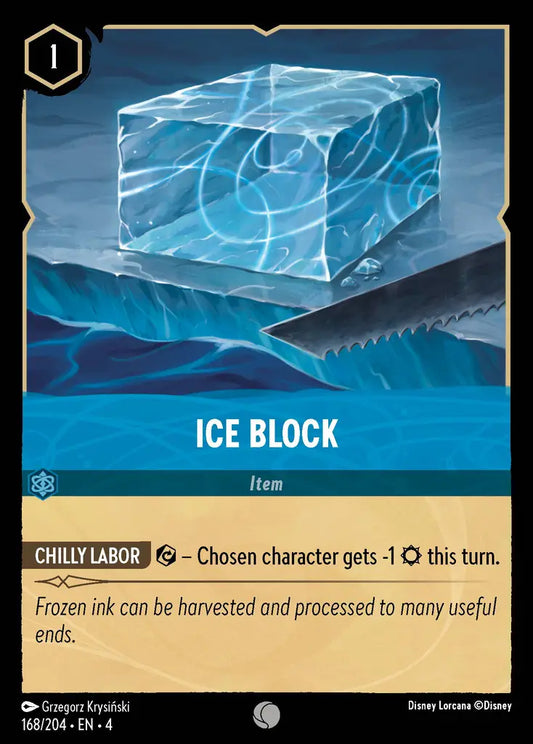 Ice Block - 168/204 - Common - Ursula’s Return - Disney Lorcana