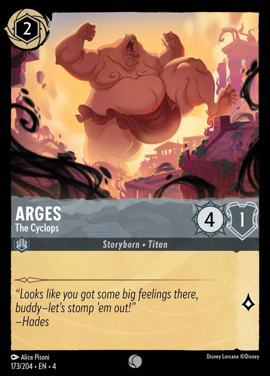 Arges - The Cyclops - 173/204 - Common - Ursula’s Return - Disney Lorcana