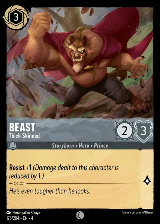 Beast - Thick-Skinned - 176/204 - Common - Ursula’s Return - Disney Lorcana