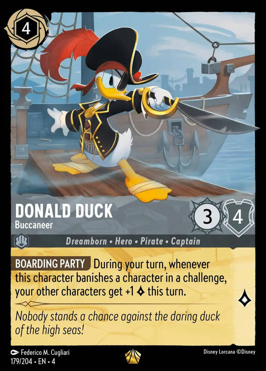 Donald Duck - Buccaneer - 179/204 - Legendary - Ursula’s Return - Disney Lorcana
