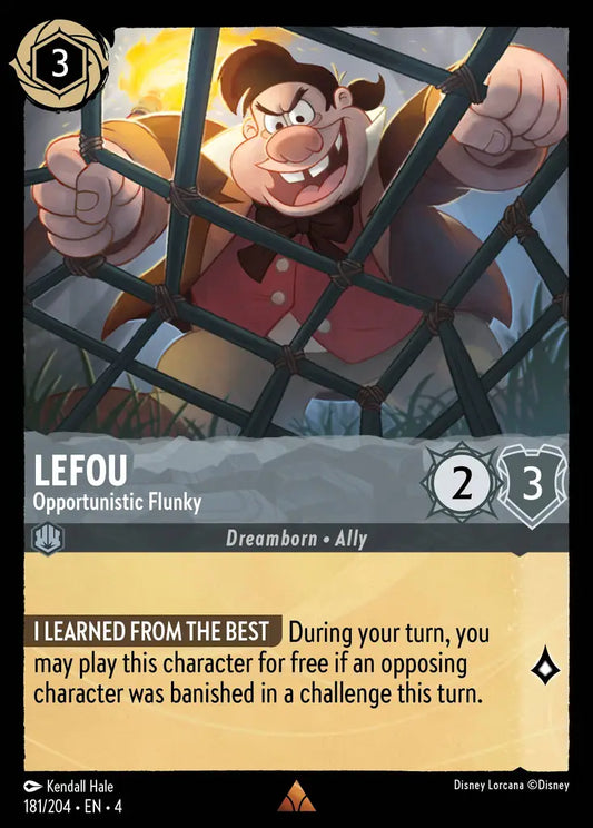 LeFou - Opportunistic Flunky - 181/204 - Rare - Ursula’s Return - Disney Lorcana