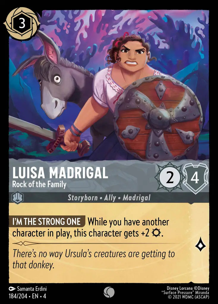 Luisa Madrigal - Rock of the Family - 184/204 - Common - Ursula’s Return - Disney Lorcana