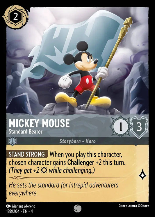 Mickey Mouse - Standard Bearer - 188/204 - Common - Ursula’s Return - Disney Lorcana