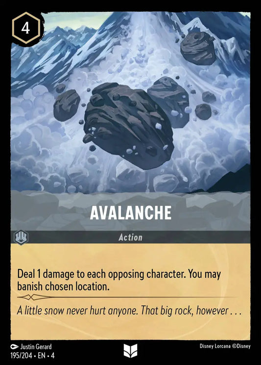 Avalanche - 195/204 - Uncommon - Ursula’s Return - Disney Lorcana