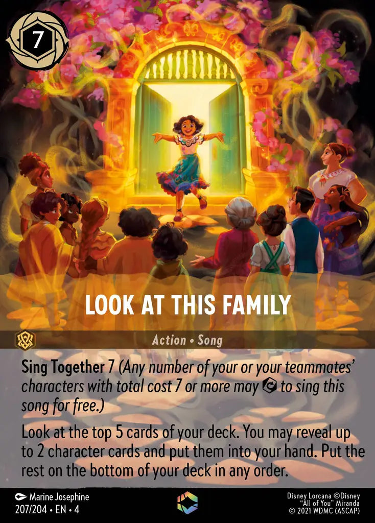 Look At This Family - 207/204 - Enchanted - Ursula’s Return - Disney Lorcana