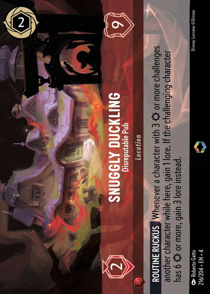 Snuggly Duckling - Disreputable Pub - 216/204 - Enchanted - Ursula’s Return - Disney Lorcana