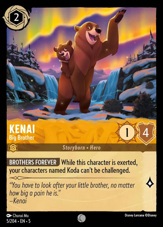 Kenai - Big Brother - 5/204 - Common - Shimmering Skies - Disney Lorcana