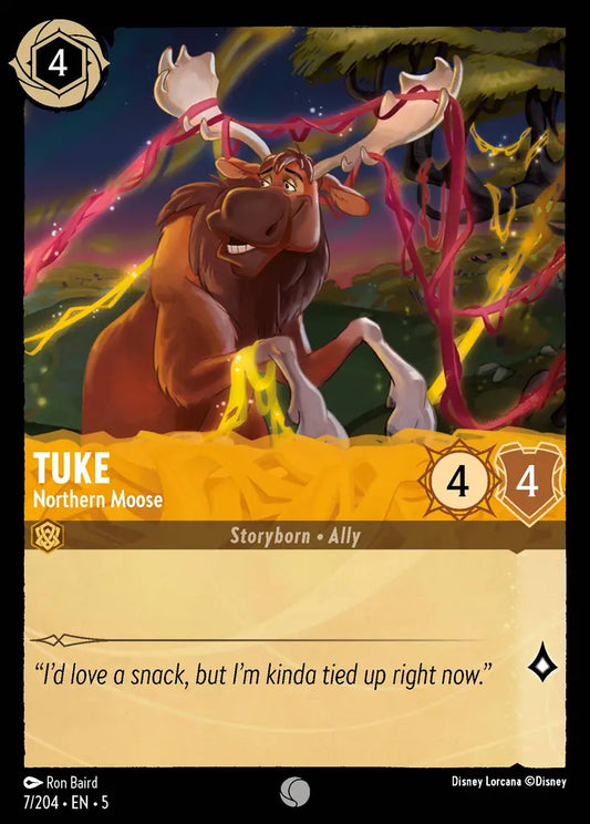 Tuke - Northern Moose - 7/204 - Common - Shimmering Skies - Disney Lorcana
