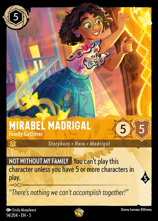 Mirabel Madrigal - Family Gatherer - 14/204 - Legendary - Shimmering Skies - Disney Lorcana
