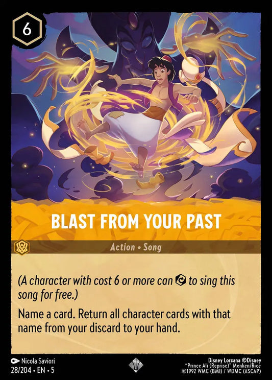 Blast From Your Past - 28/204 - Super Rare - Shimmering Skies - Disney Lorcana