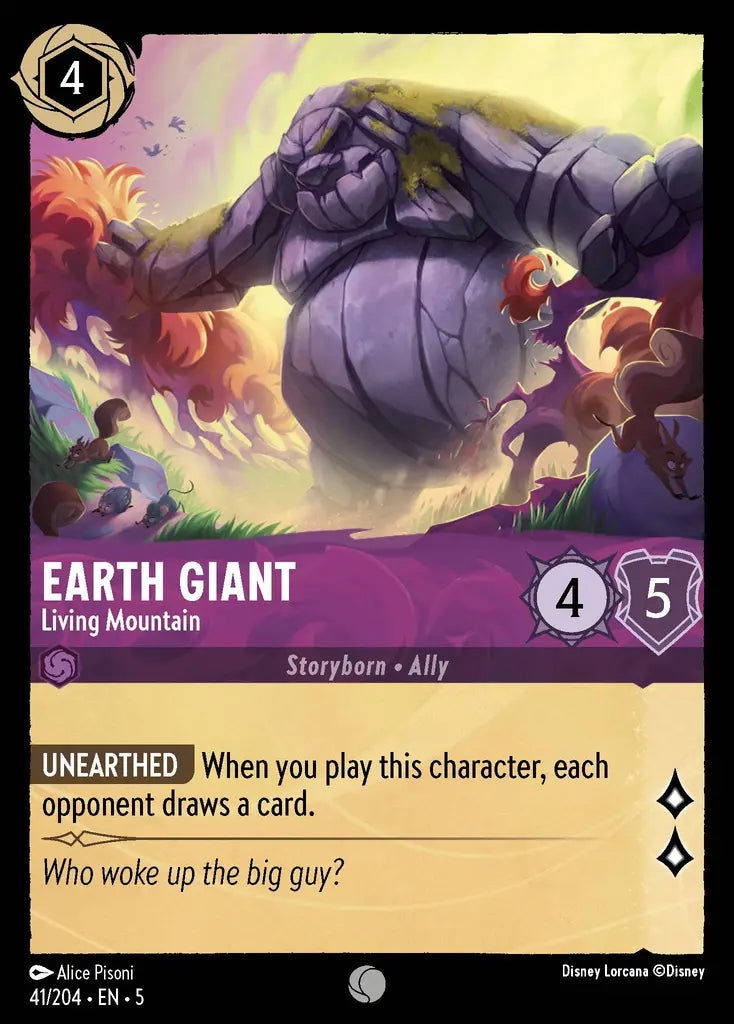 Earth Giant - Living Mountain - 41/204 - Common - Shimmering Skies - Disney Lorcana
