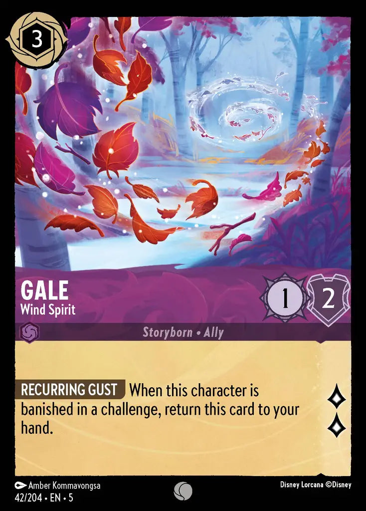 Gale - Wind Spirit - 42/204 - Common - Shimmering Skies - Disney Lorcana
