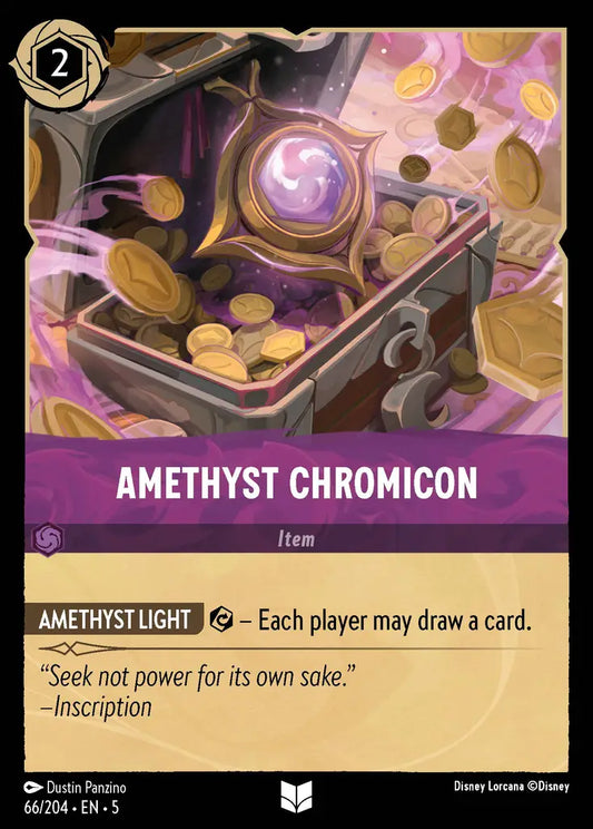 Amethyst Chromicon - 66/204 - Uncommon - Shimmering Skies - Disney Lorcana