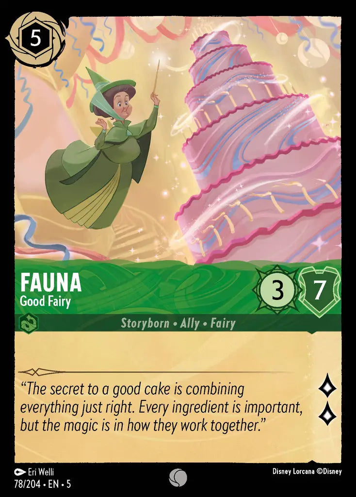 Fauna - Good Fairy - 78/204 - Common - Shimmering Skies - Disney Lorcana
