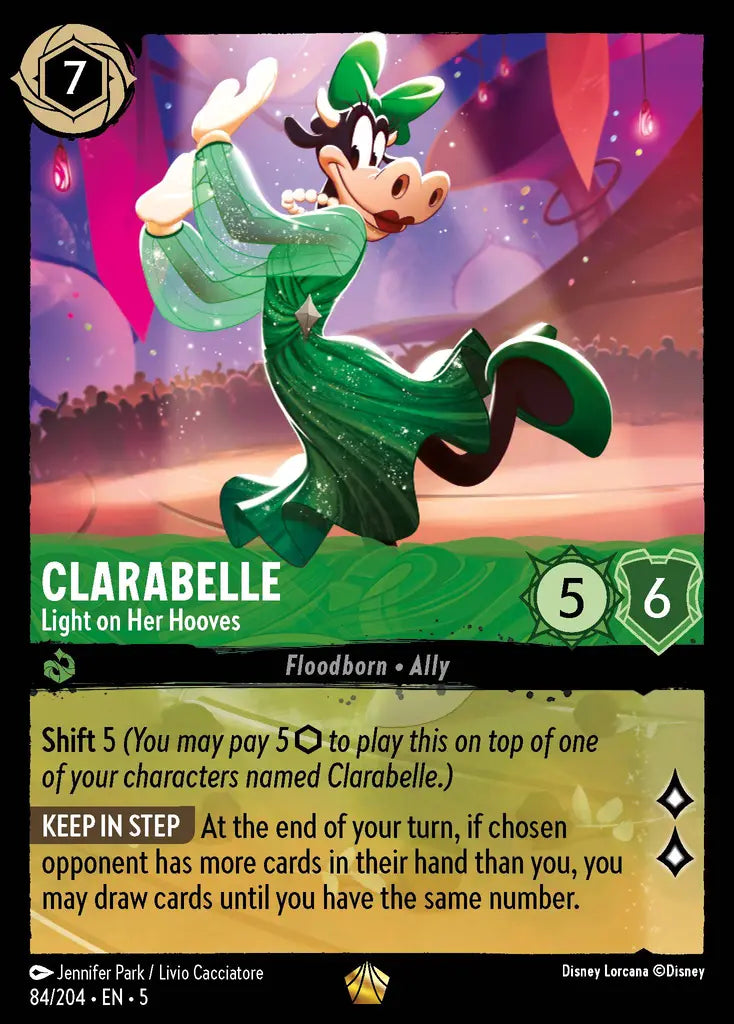 Clarabelle - Light on Her Hooves - 84/204 - Legendary - Shimmering Skies - Disney Lorcana