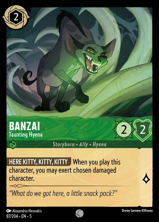 Banzai - Taunting Hyena - 87/204 - Common - Shimmering Skies - Disney Lorcana