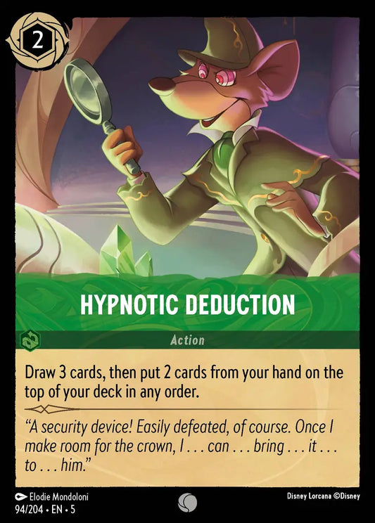 Hypnotic Deduction - 94/204 - Common - Shimmering Skies - Disney Lorcana