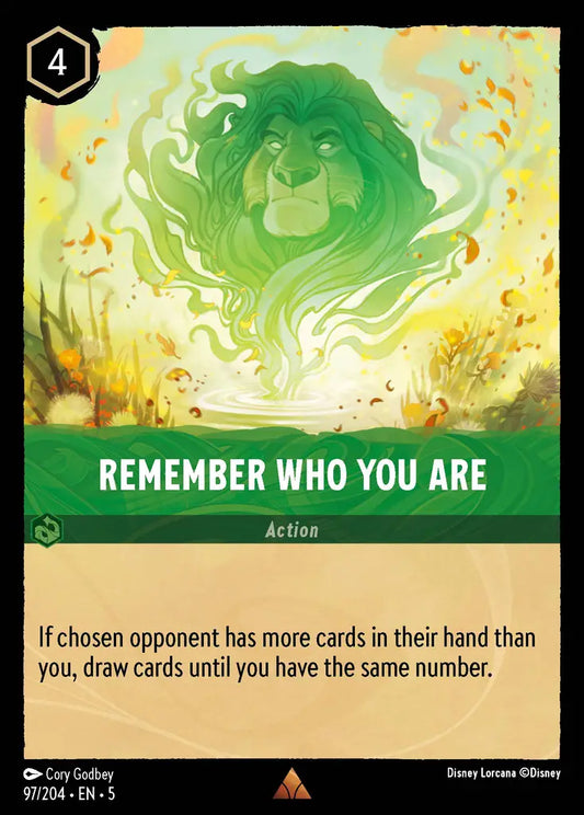 Remember Who You Are - 97/204 - Rare - Shimmering Skies - Disney Lorcana