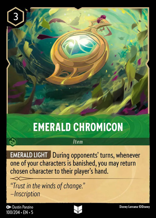 Emerald Chromicon - 100/204 - Uncommon - Shimmering Skies - Disney Lorcana