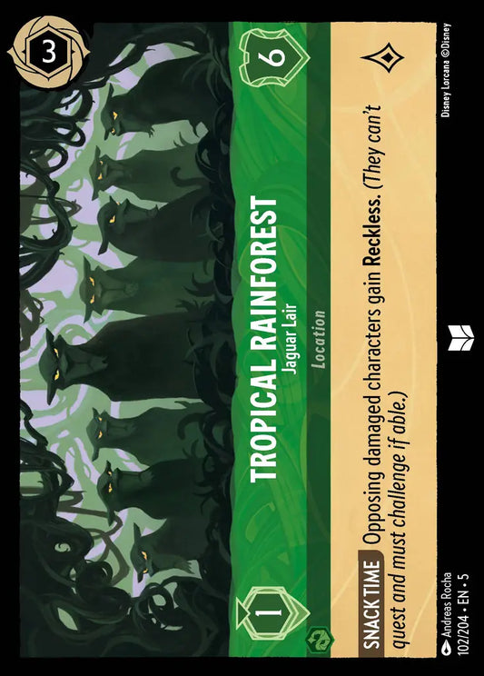 Tropical Rainforest - Jaguar Lair - 102/204 - Uncommon - Shimmering Skies - Disney Lorcana