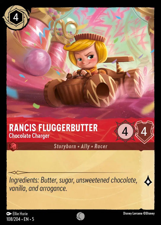 Rancis Fluggerbutter - Chocolate Charger - 108/204 - Common - Shimmering Skies - Disney Lorcana