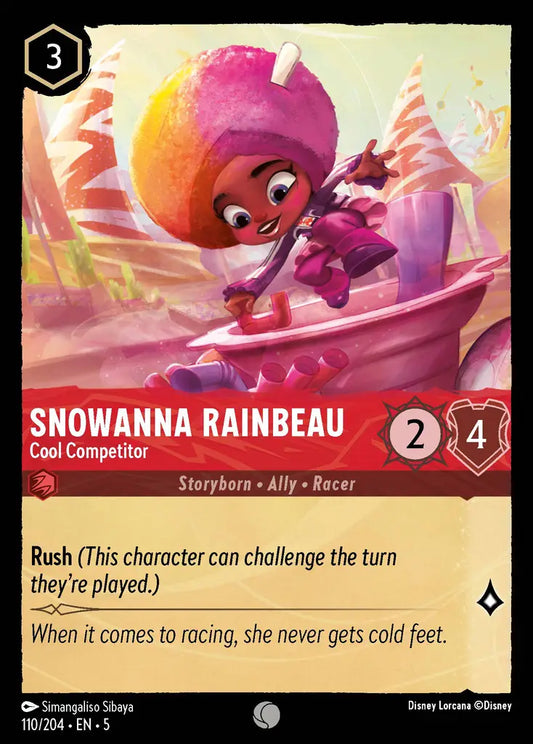 Snowanna Rainbeau - Cool Competitor - 110/204 - Common - Shimmering Skies - Disney Lorcana