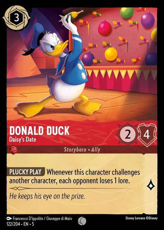 Donald Duck - Daisy's Date - 122/204 - Common - Shimmering Skies - Disney Lorcana