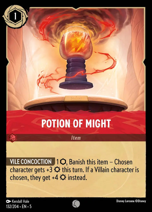 Potion of Might - 132/204 - Common - Shimmering Skies - Disney Lorcana