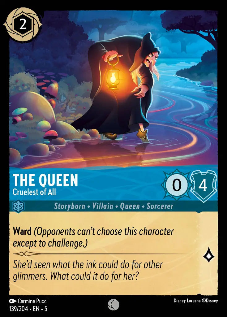 The Queen - Cruelest of All - 139/204 - Common - Shimmering Skies - Disney Lorcana